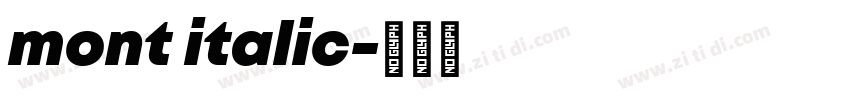 mont italic字体转换